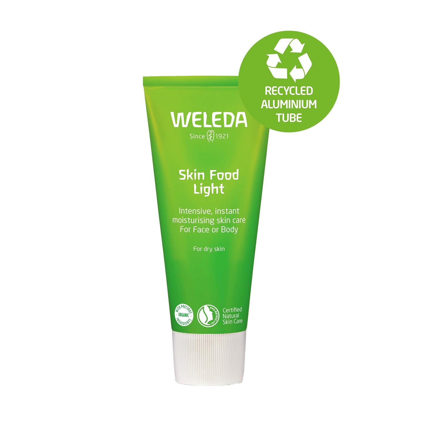 Weleda Skin Food Light, Dry Skin Moisturiser, Moisturising Cream & Primer, Face & Body, For Men & Women, Multiple Uses, 100% Certified Natural, Organic, 75ml