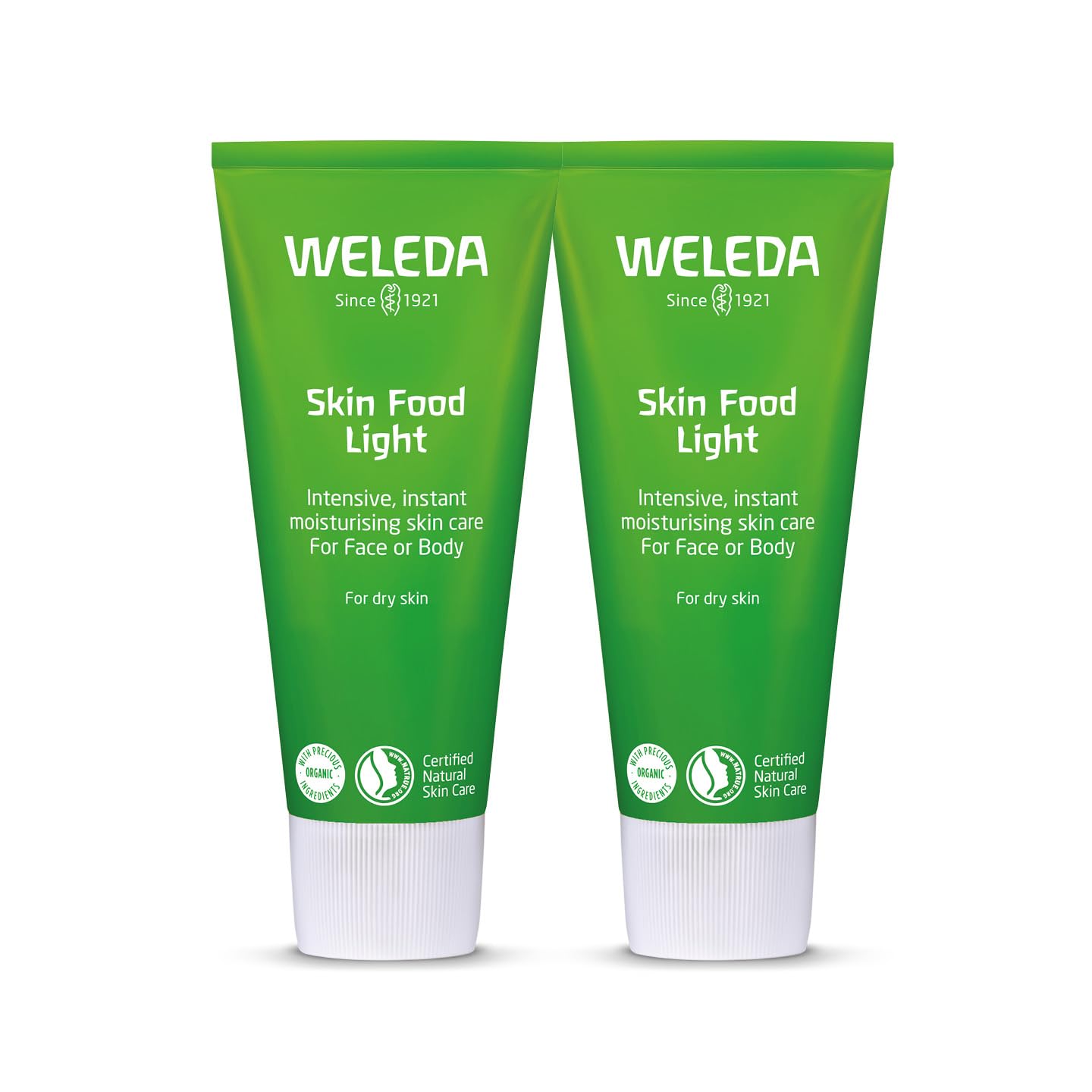 Weleda Skin Food Light, Dry Skin Moisturiser, Moisturising Cream & Primer, Face & Body, For Men & Women, Multiple Uses, 100% Certified Natural, Organic, 75ml