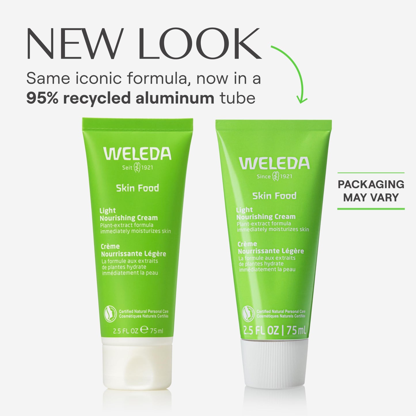 Weleda Skin Food Light, Dry Skin Moisturiser, Moisturising Cream & Primer, Face & Body, For Men & Women, Multiple Uses, 100% Certified Natural, Organic, 75ml