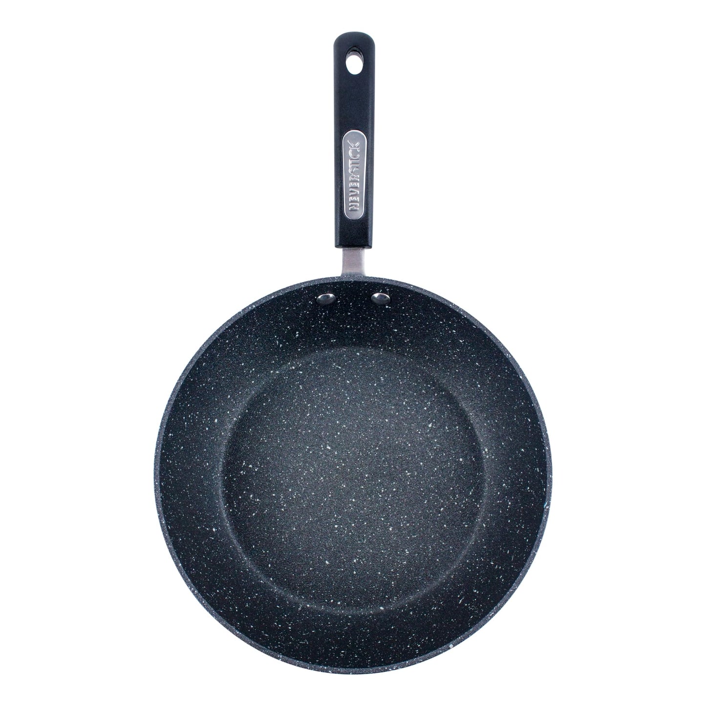 Scoville NEVERSTICK 26cm Sauté Pan with Lid, Non-Stick Deep Frying Pan, Suitable for All Hobs Including Induction, Rapid Heat Conduction, PFOA Free, Dishwasher Safe, Aluminium, Black