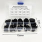 66 Pcs 10 Sizes Black Silicone Hole Plugs, Plastic Hole Plugs Set, Hole Seal Cov