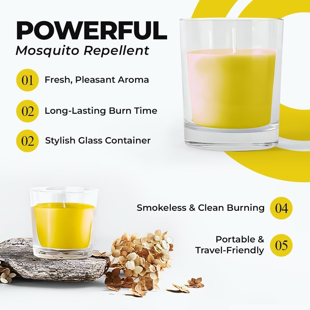 Prices Citronella Candle Jar 25hrs Outdoor Insect Repellent Garden Candle