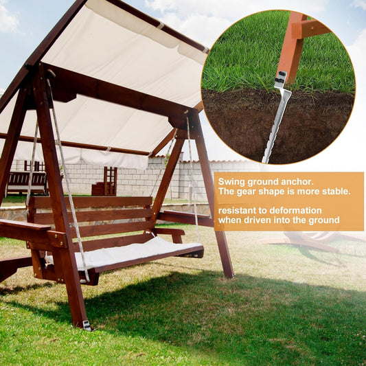 4Pcs Fence Post Anchor Ground Spike Wooden Post Anchor Ground Spike Swing Fixing