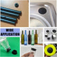 66 Pcs 10 Sizes Black Silicone Hole Plugs, Plastic Hole Plugs Set, Hole Seal Cov