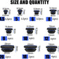66 Pcs 10 Sizes Black Silicone Hole Plugs, Plastic Hole Plugs Set, Hole Seal Cov